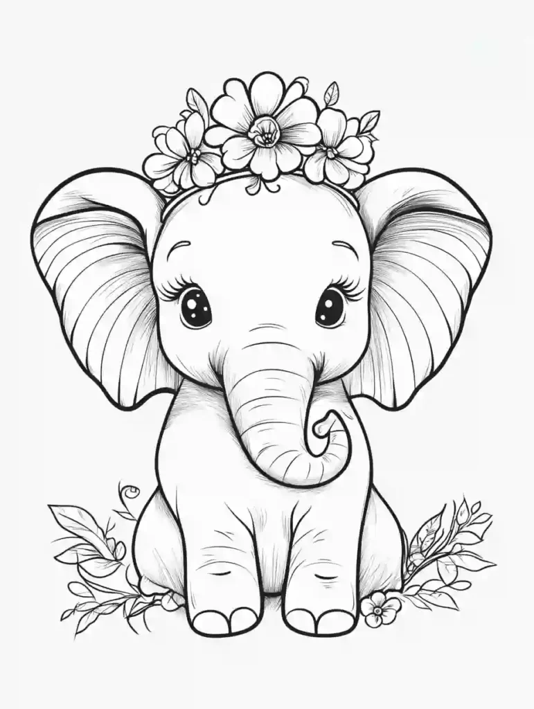 Read more about the article Elephant Coloring Pages