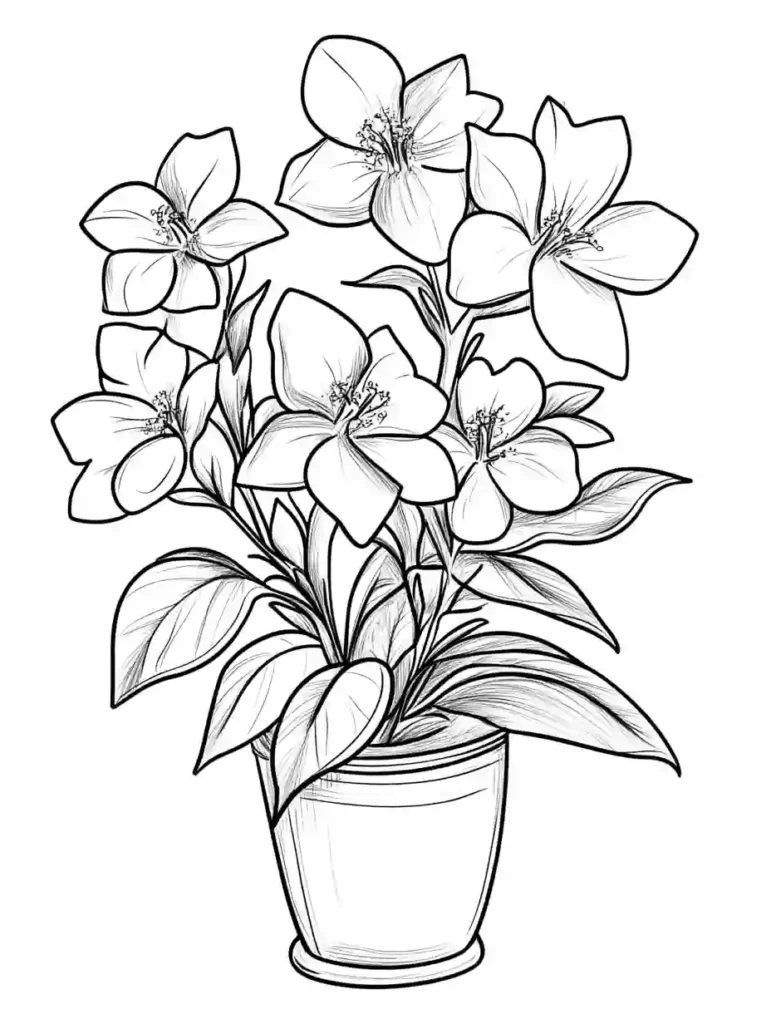 Read more about the article Flower Coloring Pages