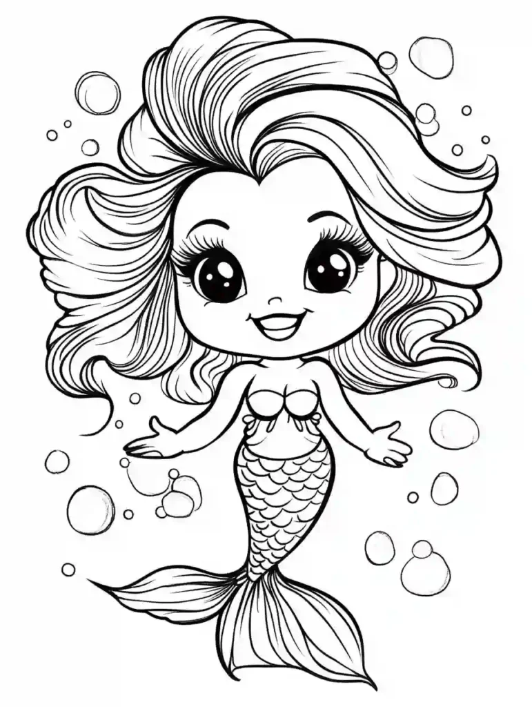 Read more about the article Mermaid Coloring Pages