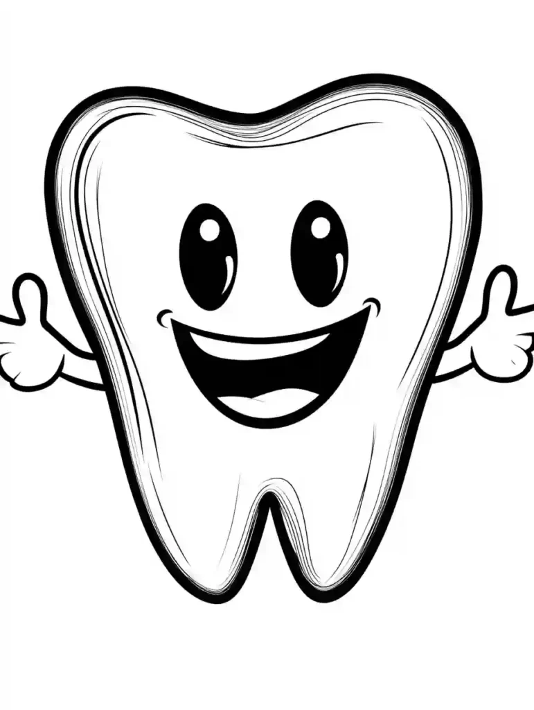 Read more about the article Tooth Coloring Pages