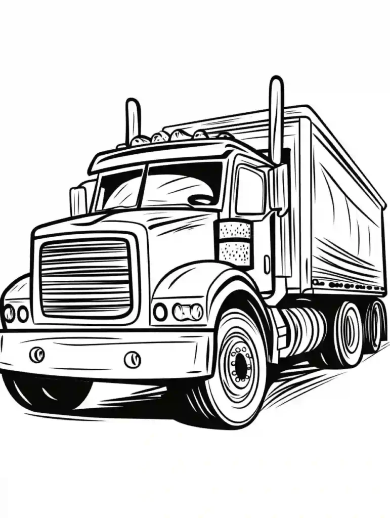 Read more about the article Truck Coloring Pages