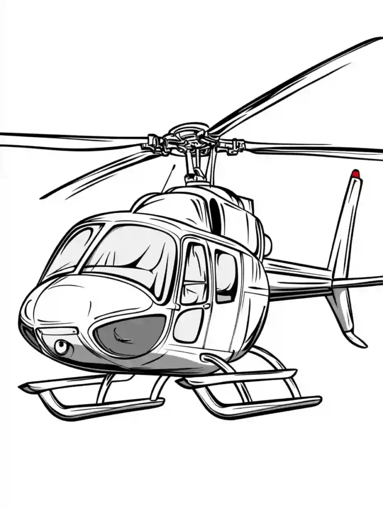 Read more about the article Helicopter Coloring Pages