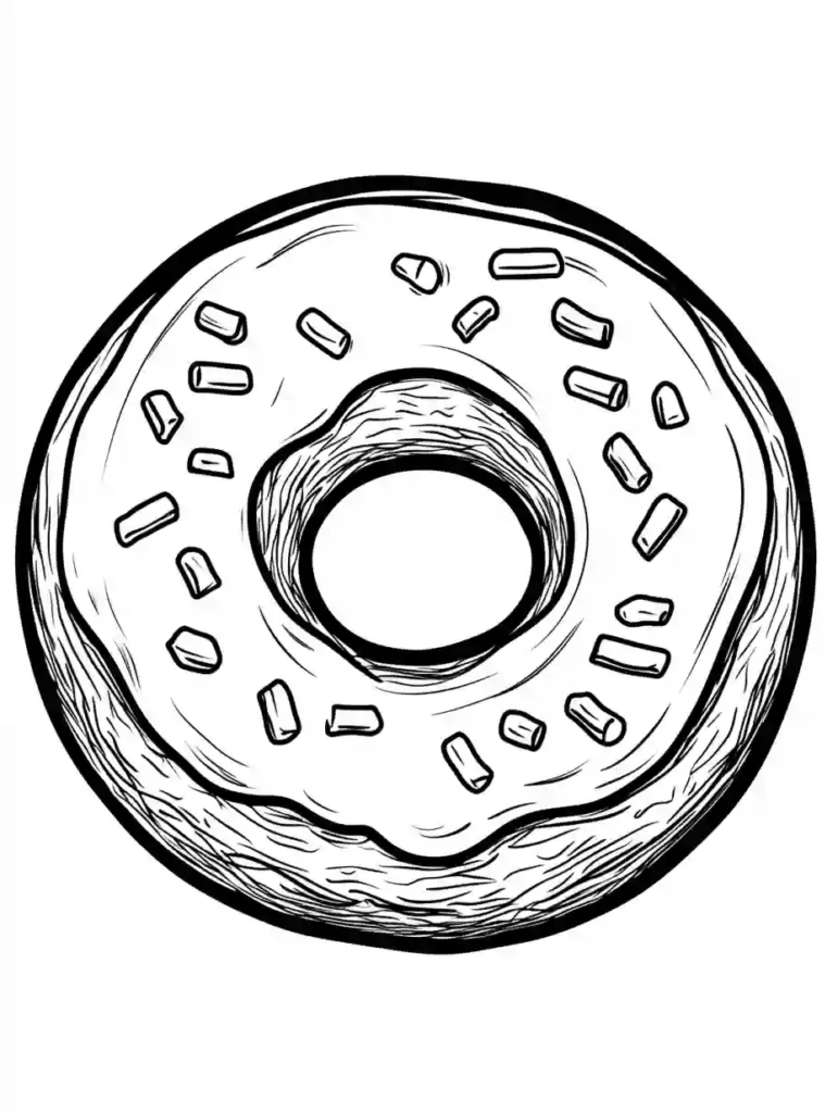 Read more about the article Donut Coloring Pages